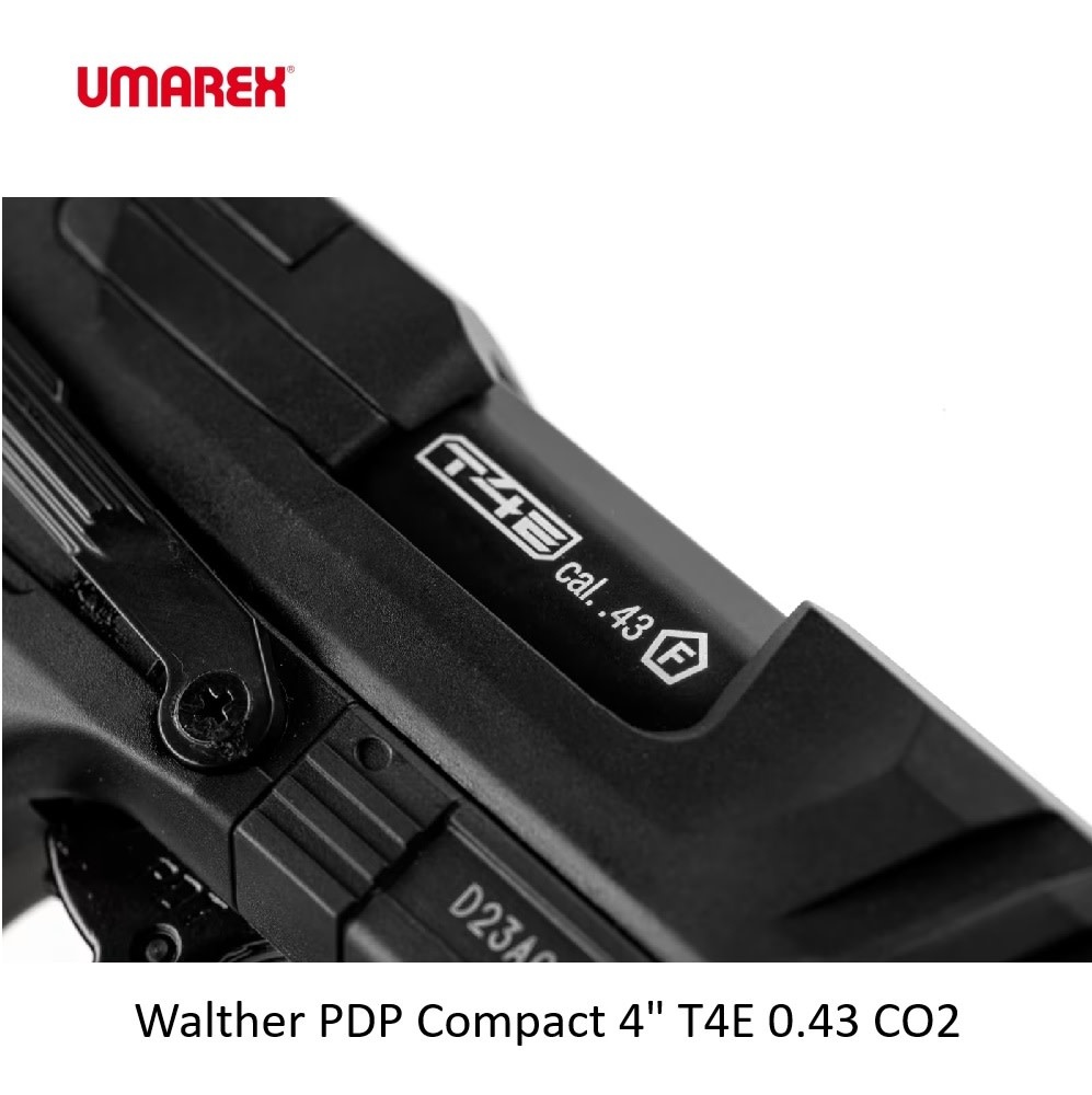 Walther T4E PDP Compact 4“ .43 cal CO2