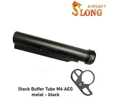 Stock Buffer Tube M4 AEG metal - black