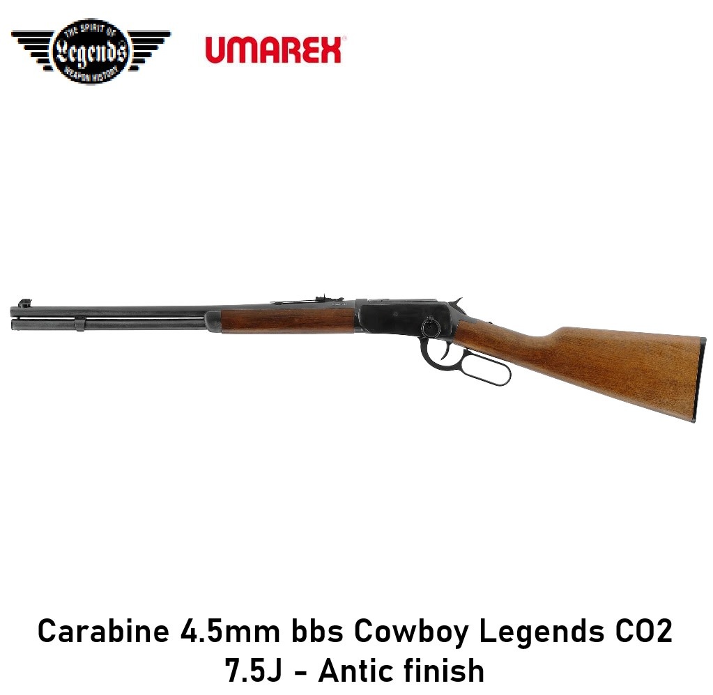 UMAREX Carabine 4.5mm bbs Cowboy Legends CO2 7.5J - Antic finish