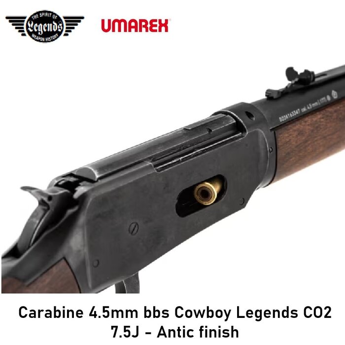UMAREX Carabine 4.5mm bbs Cowboy Legends CO2 7.5J - Antic finish