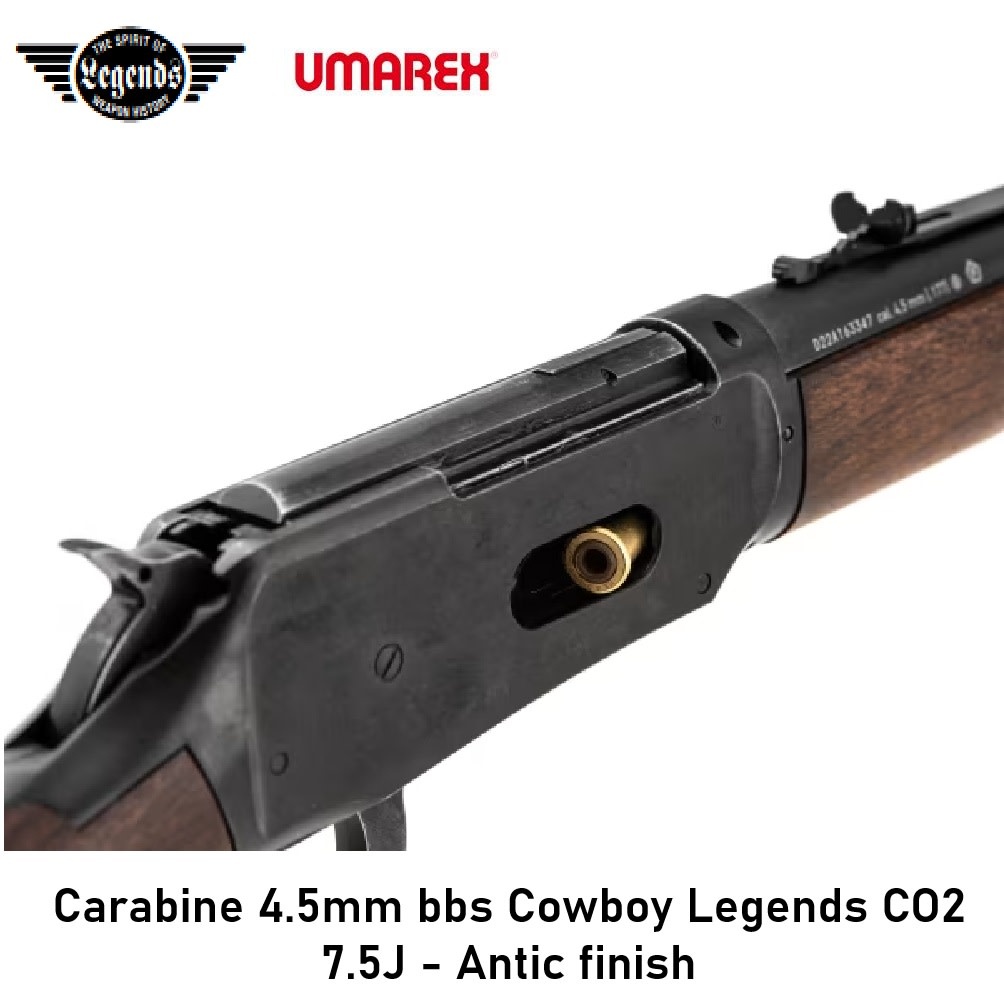UMAREX Carabine 4.5mm bbs Cowboy Legends CO2 7.5J - Antic finish