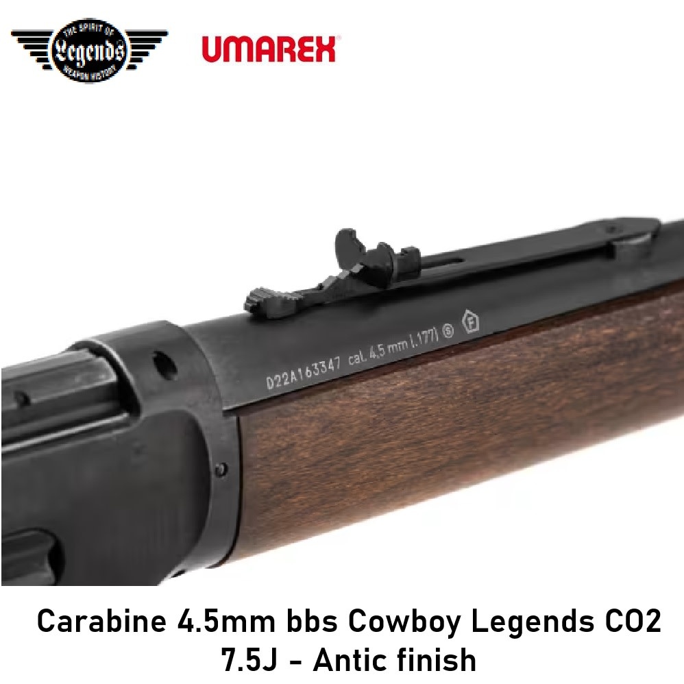 UMAREX Carabine 4.5mm bbs Cowboy Legends CO2 7.5J - Antic finish