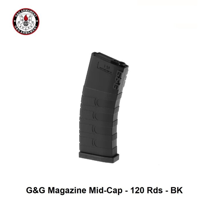 G&G G&G Magazine Mid-Cap - 120 Rds - BK