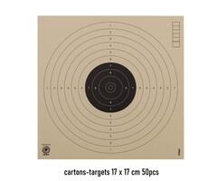 ----- cartons-targets 17 x 17 cm 50pcs