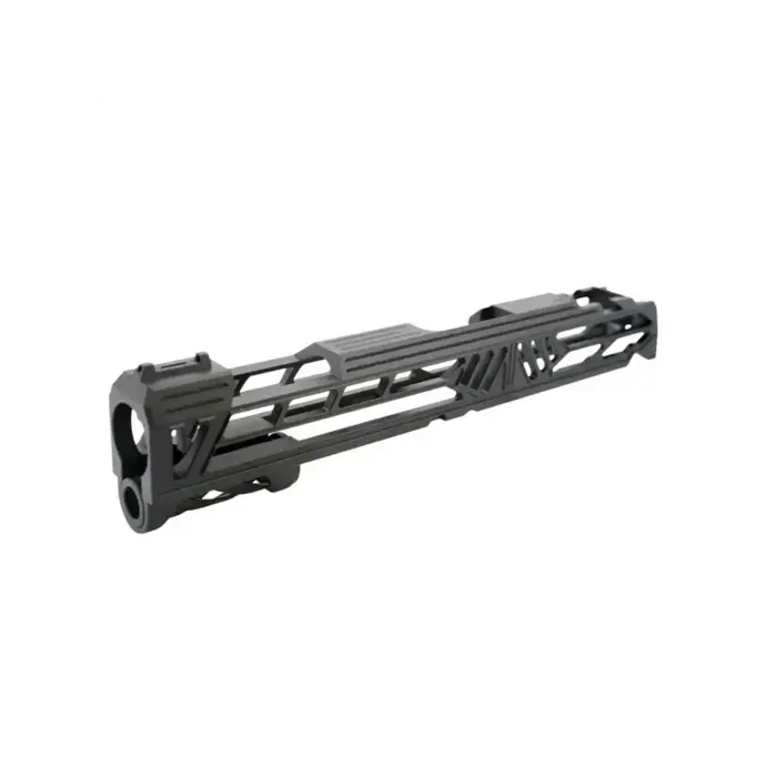 DR BLACK Aluminum Slide Type V with Led Front Sight for TM Hi-CAPA 5.1 (Black)