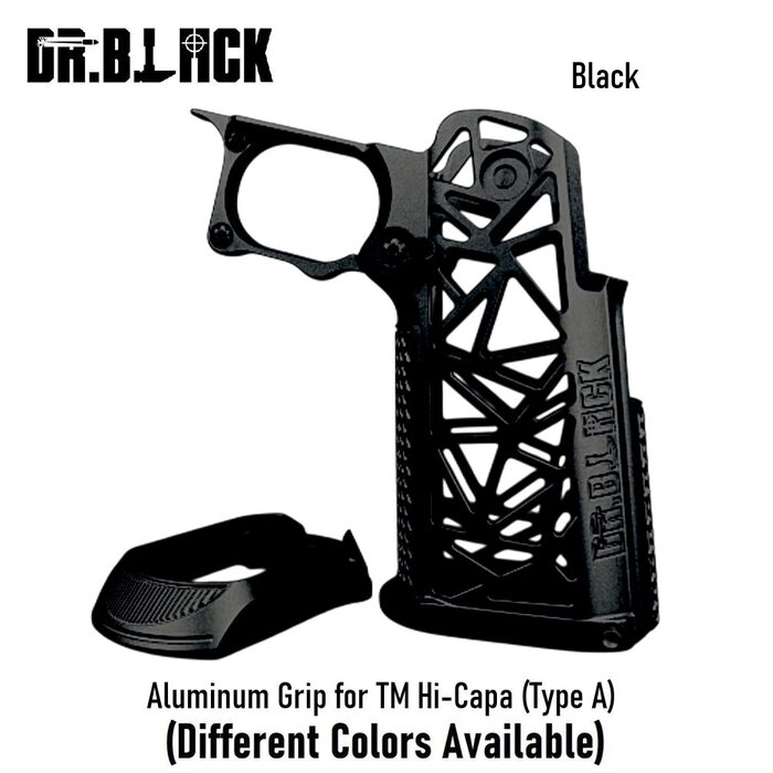 DR BLACK Aluminum Grip for TM Hi-Capa (Type A)