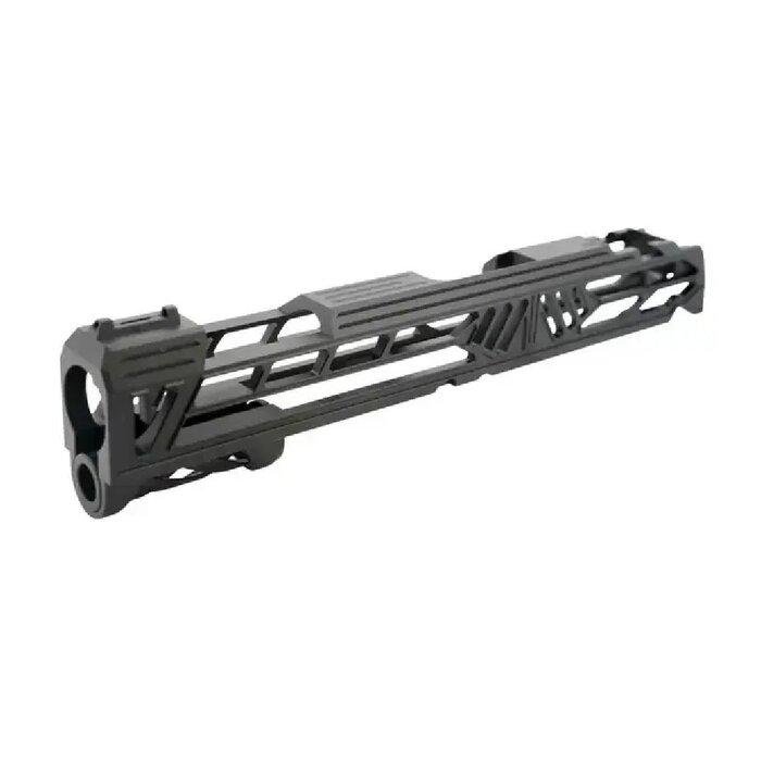 DR BLACK Aluminum Slide Type V with Led Front Sight for TM Hi-CAPA 5.1