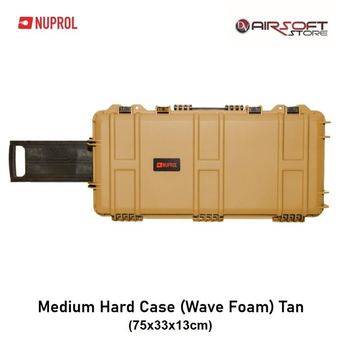 NUPROL Medium Hard Case (Wave Foam) Tan