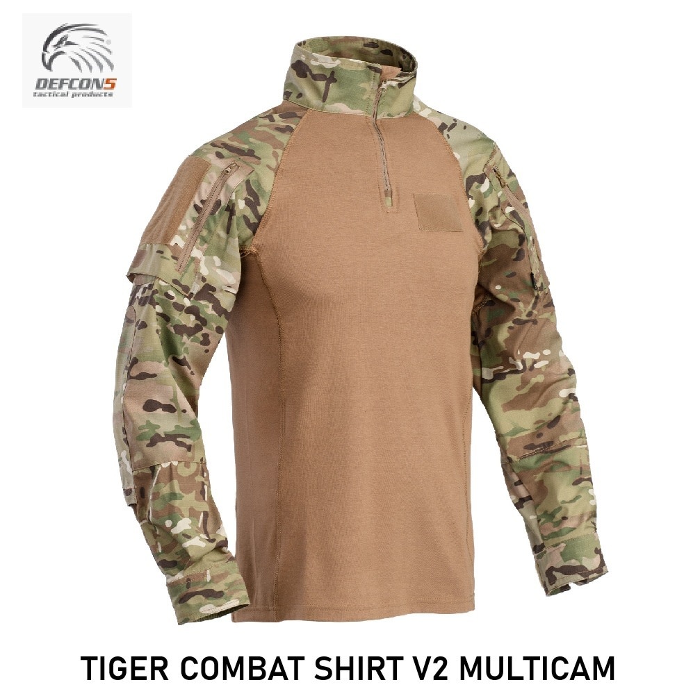 DEFCON 5 TIGER COMBAT SHIRT V2 MULTICAM