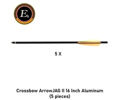EK-Archery Crossbow ArrowJAG II 16 Inch Aluminum (5 pieces)