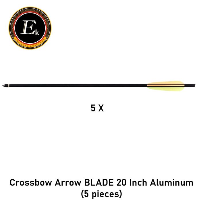 EK-Archery Crossbow Arrow BLADE 20 Inch Aluminum (5 pieces)