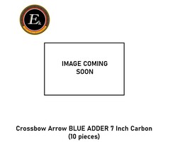 EK-Archery Crossbow Arrow BLUE ADDER 7 Inch Carbon (10 pieces)
