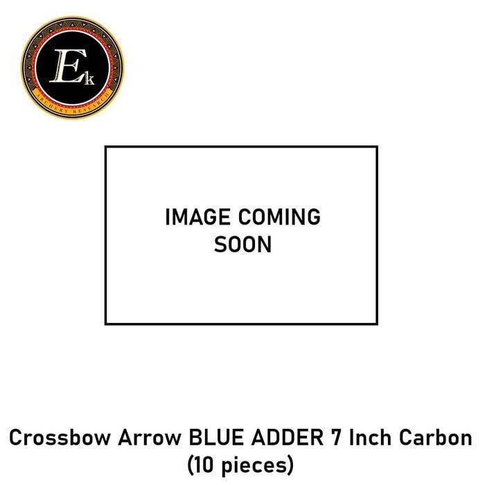 EK-Archery Crossbow Arrow BLUE ADDER 7 Inch Carbon (10 pieces)