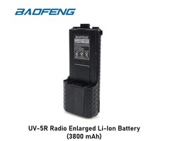 Baofeng UV-5R Radio Enlarged Li-Ion Battery (3800 mAh)