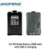 Baofeng UV-5R Radio Battery 2800 mAh with USB-C charging