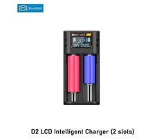 BLUEMAX D2 LCD Intelligent Battery Charger (2 slots)