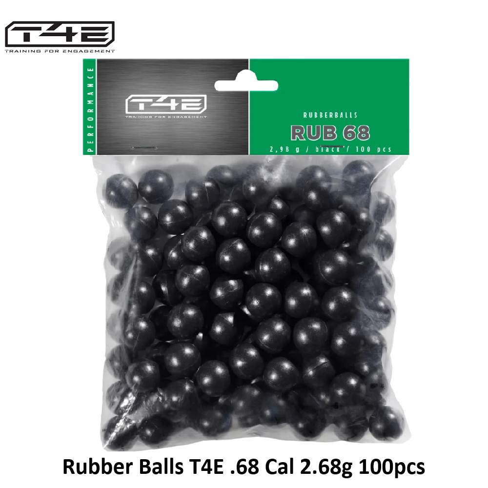 T4E Rubber Balls T4E .68 Cal 2.98g - 100pcs