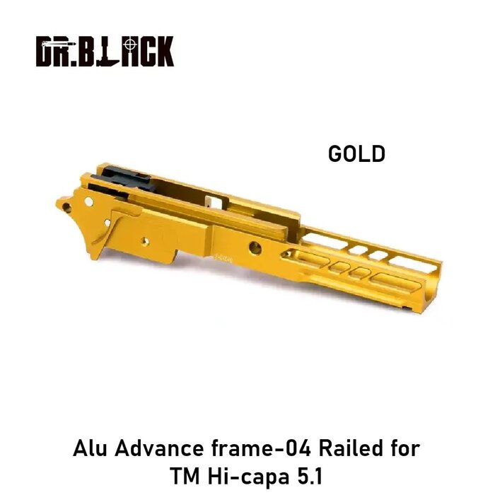 DR BLACK Alu Advance frame-04 Railed for TM Hi-capa 5.1