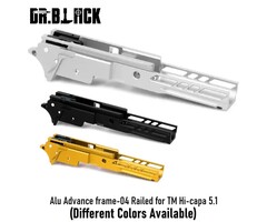 DR BLACK Alu Advance frame-04 Railed for TM Hi-capa 5.1