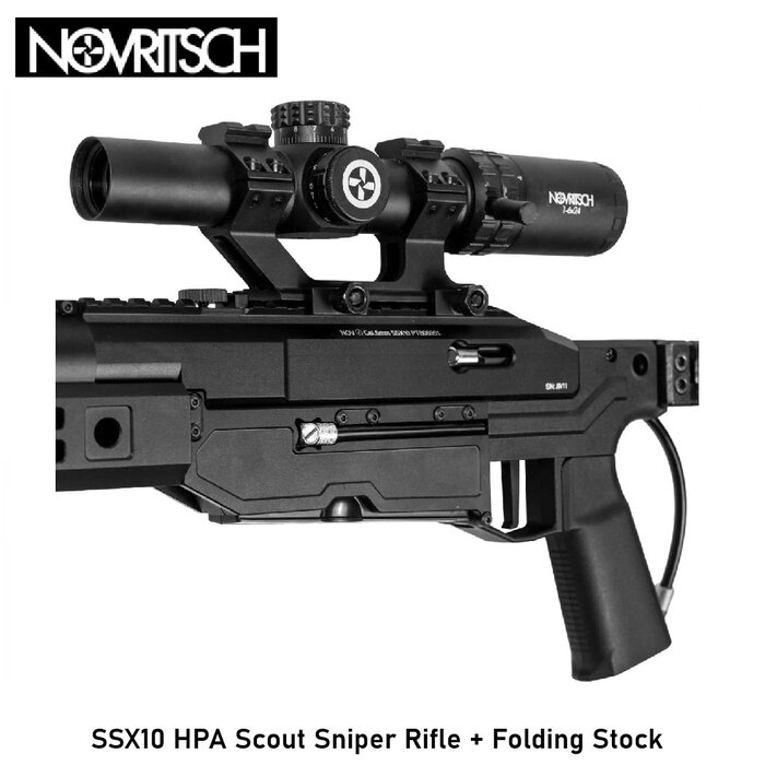 NOVRITSCH SSX10 HPA Scout Sniper Rifle + Folding Stock