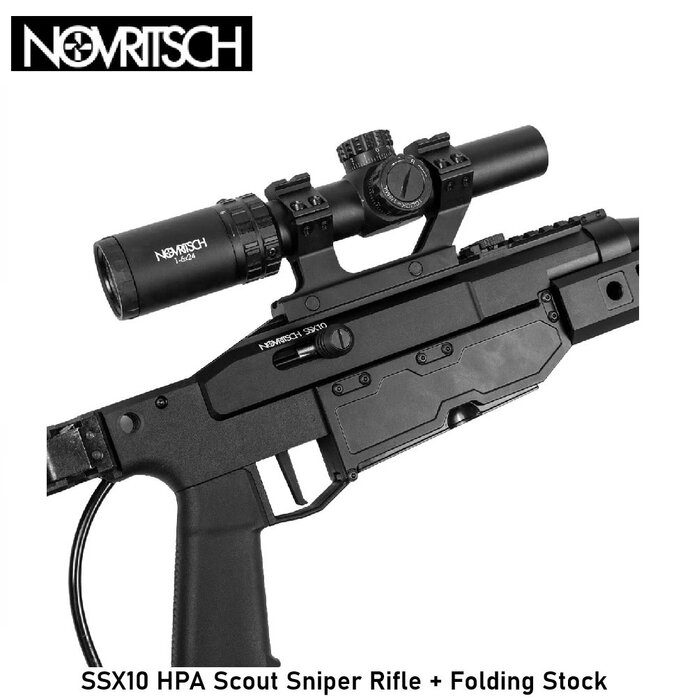 NOVRITSCH SSX10 HPA Scout Sniper Rifle + Folding Stock