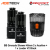 ACETECH BB Grenade Shower 40mm 2 x Acehive + 1 x Loader V2 Black