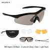 WileyX WX Vapor 2.5 Black - 3 Lens kit (Grey / Clear / Light Rust)