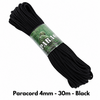 Fosco Industries Paracord 4mm - 30m - Black