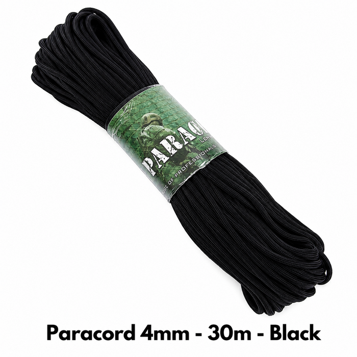 Fosco Industries Paracord 4mm - 30m - Black