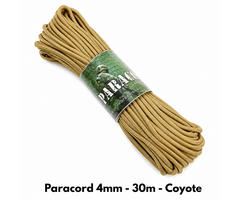 Fosco Industries Paracord 4mm - 30m - Coyote