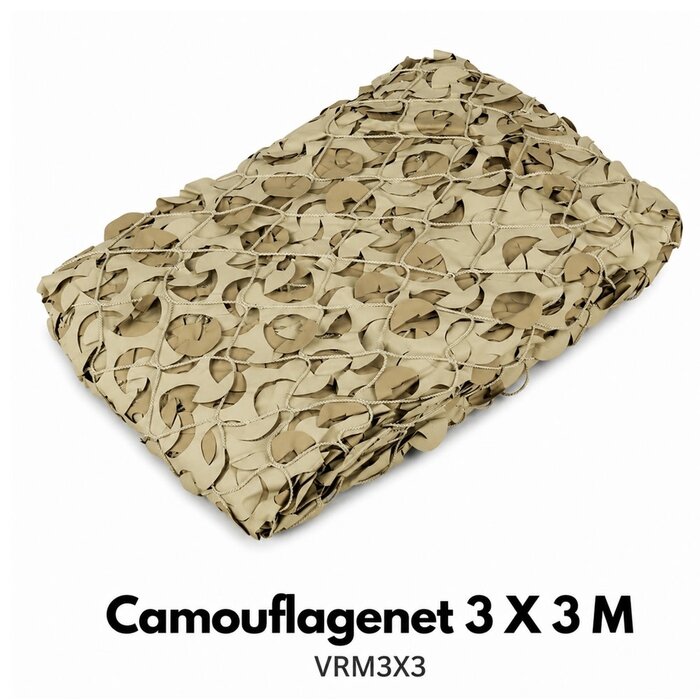 Various Camouflage Net 3 X 3 M with rope VRM3X3 Desert
