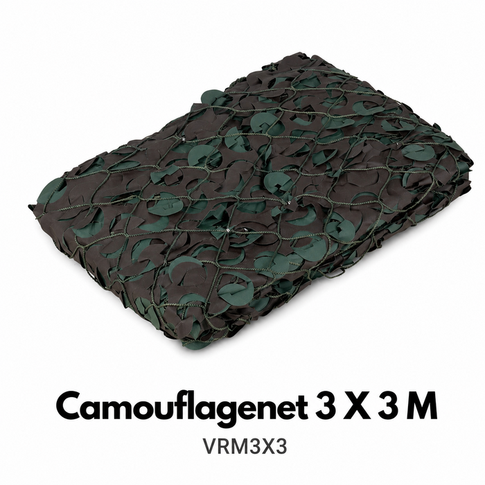 Various Camouflage Net 3 X 3 M with rope VRM3X3 Woodland