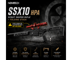 NOVRITSCH SSX10 HPA Scout Sniper Rifle + Folding Stock