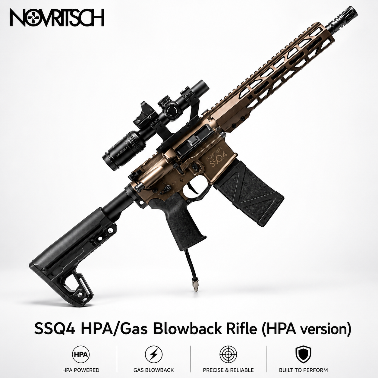 NOVRITSCH SSQ4 HPA/Gas Blowback Rifle (HPA version)