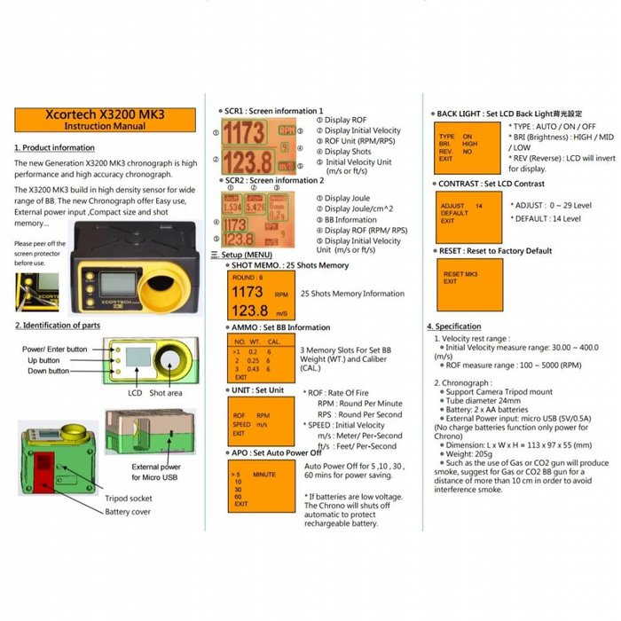 Xcortech Xcortech X3200 MK 3 Chronograph