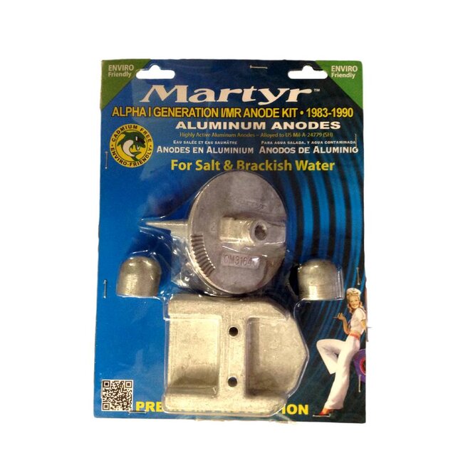Martyr Anodes Mercruiser Anode Kit, Alpha Gen 1, Aluminium