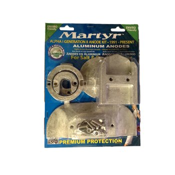 Martyr Anodes Mercruiser Anode Kit, Alpha Gen 2, Aluminium