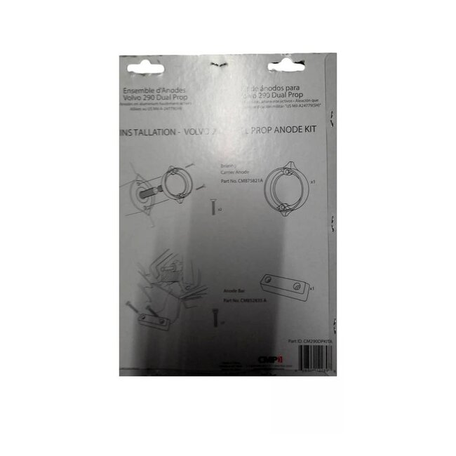 Martyr Anodes Volvo Penta Anode Kit 290-DP, Zink