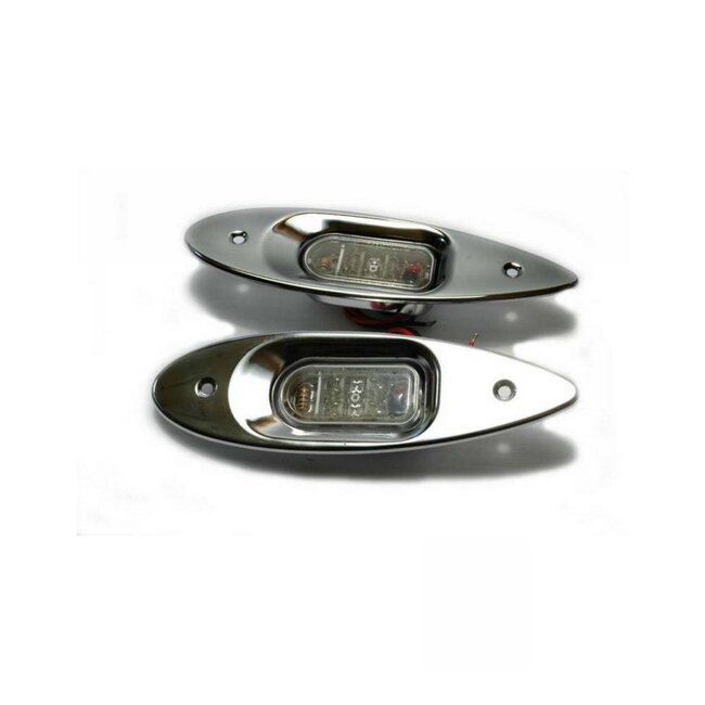 Easterner LED Zijlichten RVS, schroefmontage , Paar