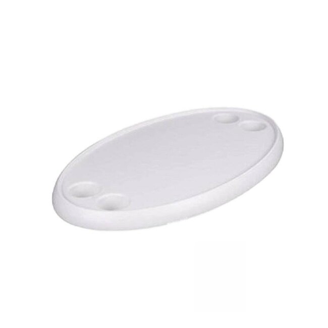 Ovaal Boottafelblad 76 x 47 cm | UV- en Weerbestendig | 4 Bekerhouders