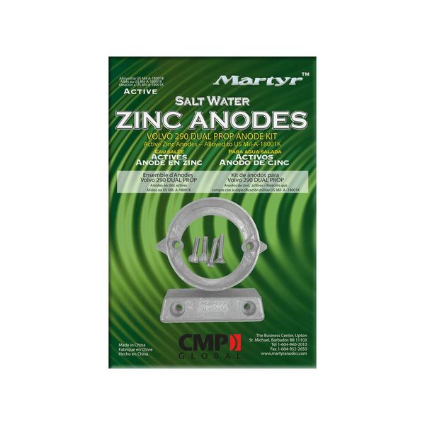 Martyr Anodes Volvo Penta Anode Kit 290-DP, Zink