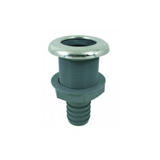 Marinetech PVC Huiddoorvoer - RVS flens - 19 mm
