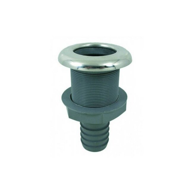 PVC Huiddoorvoer - RVS flens - 19 mm