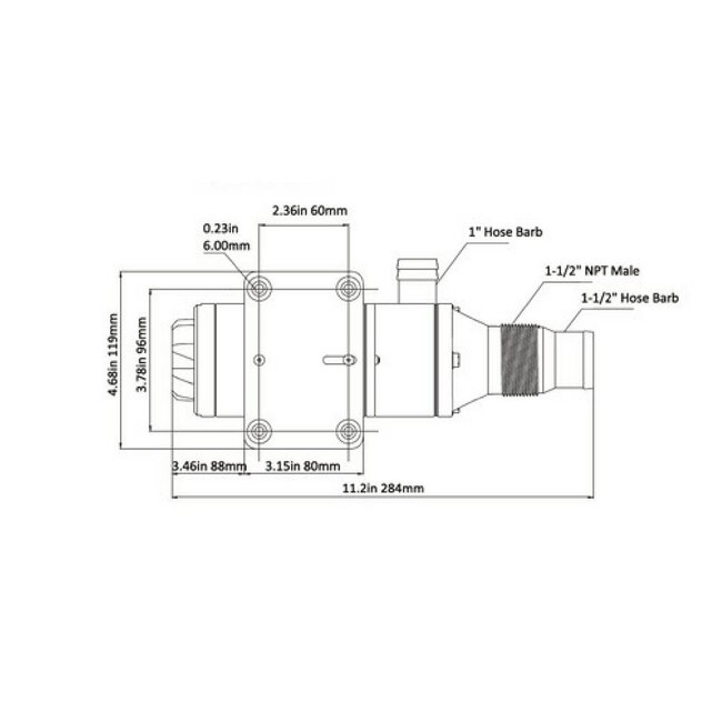 Sea Flo Versnijdingspomp 12V