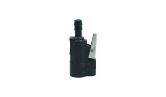 MPK Gasstopcontact, buitenstopcontact, voedingsklep, camper, caravan, boot, met slot, wit, rechthoekig