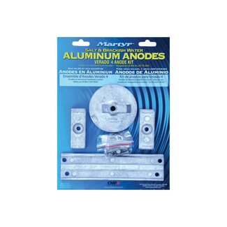 Martyr Anodes Mercruiser Anode Kit, Verado 4, Aluminium