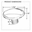 LED Licht Courtesy, RVS, blauw