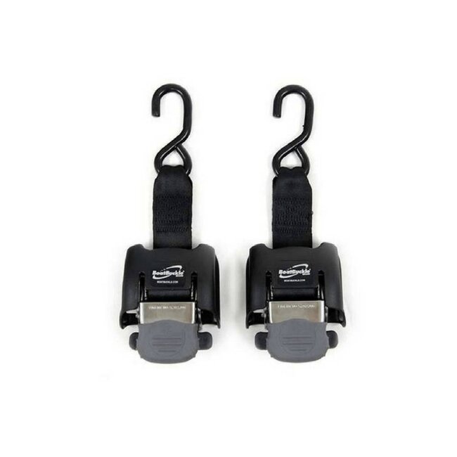 Boatbuckle Boatbuckle Spanband met RVS Intrekbare Liggende Ophanging