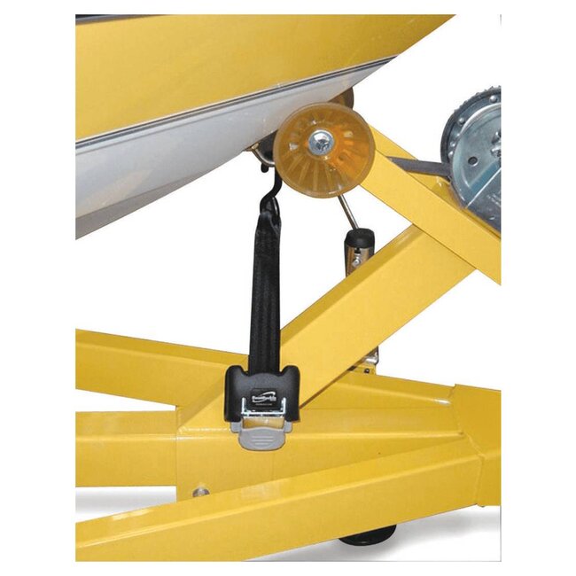 Boatbuckle Boatbuckle Spanband met RVS Intrekbare Liggende Ophanging