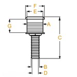 Huiddoorvoer RVS AIS 316 -  1/2" (13 mm)